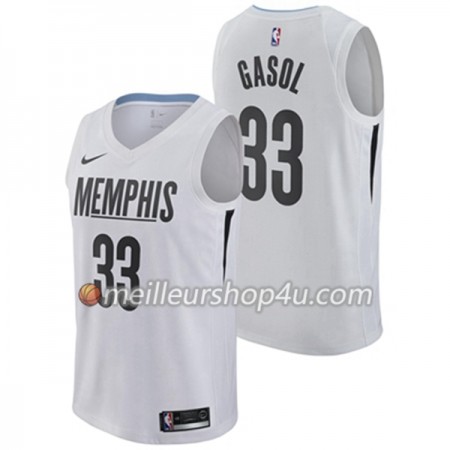 Maillot Basket Homme Memphis Grizzlies Marc Gasol 33 Nike City Edition Swingman